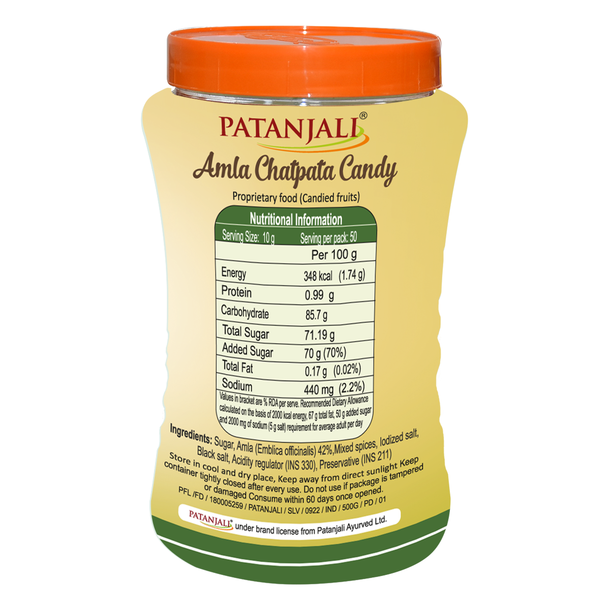 Patanjali Amla Chatpata Candy (Indian Gooseberry ) - Image 3